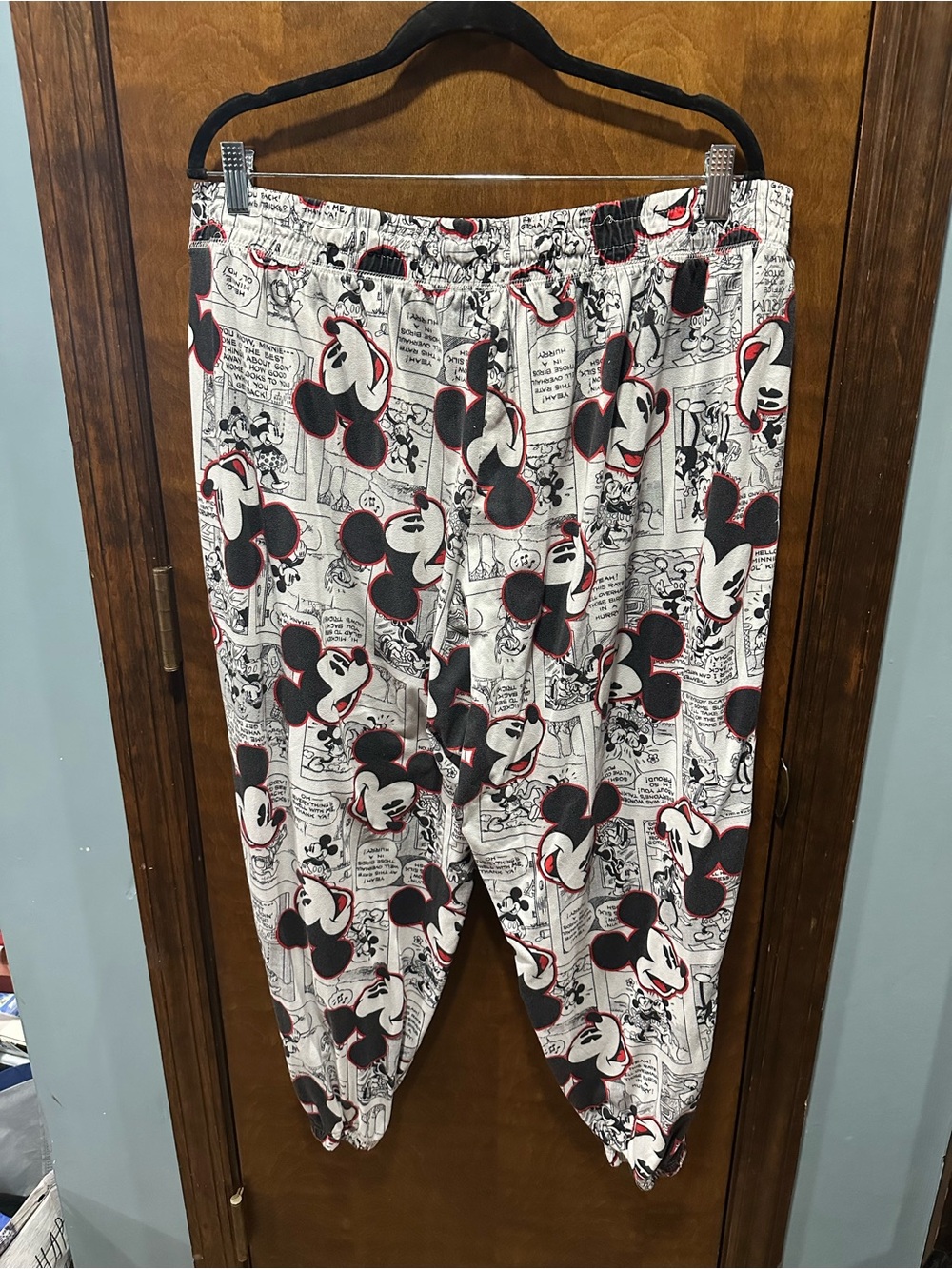 Disney Mickey Mouse Comic Strip Print Jogger Lounge Pants Size 3X 22W 24W - Picture 3 of 3